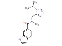 N-[(4-isopropyl-4H-1,2,4-triazol-3-yl)methyl]-N-methyl-1H-indole-6-carboxamide