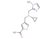 1-[4-({cyclopropyl[(1-methyl-1H-imidazol-2-yl)methyl]amino}methyl)-2-thienyl]ethanone
