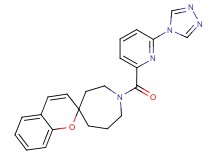 1-{[6-(4H-1,2,4-triazol-4-yl)pyridin-2-yl]carbonyl}spiro[azepane-4,2'-chromene]