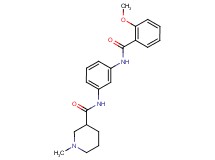 N-{3-[(2-methoxybenzoyl)amino]phenyl}-1-methylpiperidine-3-carboxamide