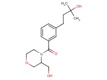 4-(3-{[3-(hydroxymethyl)-4-morpholinyl]carbonyl}phenyl)-2-methyl-2-butanol