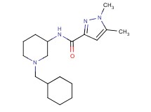 N-[1-(cyclohexylmethyl)-3-piperidinyl]-1,5-dimethyl-1H-pyrazole-3-carboxamide
