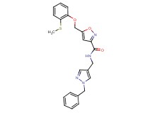 N-[(1-benzyl-1H-pyrazol-4-yl)methyl]-5-{[2-(methylthio)phenoxy]methyl}-3-isoxazolecarboxamide