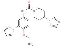 N-[4-ethoxy-3-(1H-pyrrol-1-yl)phenyl]-4-(4H-1,2,4-triazol-4-yl)piperidine-1-carboxamide