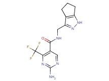 2-amino-N-(1,4,5,6-tetrahydrocyclopenta[c]pyrazol-3-ylmethyl)-4-(trifluoromethyl)pyrimidine-5-carboxamide