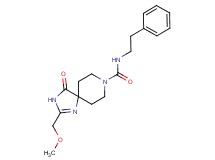2-(methoxymethyl)-4-oxo-N-(2-phenylethyl)-1,3,8-triazaspiro[4.5]dec-1-ene-8-carboxamide