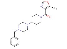 1-benzyl-4-{1-[(5-methyl-1,3-oxazol-4-yl)carbonyl]piperidin-4-yl}piperazine