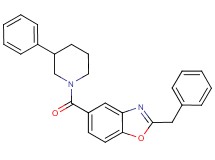 2-benzyl-5-[(3-phenyl-1-piperidinyl)carbonyl]-1,3-benzoxazole