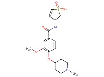 N-(1,1-dioxido-2,3-dihydro-3-thienyl)-3-methoxy-4-[(1-methylpiperidin-4-yl)oxy]benzamide
