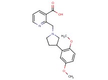 2-{[3-(2,5-dimethoxyphenyl)pyrrolidin-1-yl]methyl}nicotinic acid