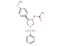 N-[(3S*,4R*)-4-(4-methoxyphenyl)-1-(phenylsulfonyl)-3-pyrrolidinyl]acetamide