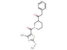 1-{1-[(2-methoxy-4-methyl-1,3-thiazol-5-yl)carbonyl]-3-piperidinyl}-2-phenylethanone