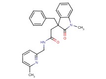 2-(3-benzyl-1-methyl-2-oxo-2,3-dihydro-1H-indol-3-yl)-N-[(6-methylpyridin-2-yl)methyl]acetamide