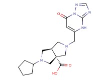 (3aR*,6aR*)-2-cyclopentyl-5-[(7-oxo-4,7-dihydro[1,2,4]triazolo[1,5-a]pyrimidin-5-yl)methyl]hexahydropyrrolo[3,4-c]pyrrole-3a(1H)-carboxylic acid