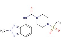 N-(2-methyl-2H-1,2,3-benzotriazol-4-yl)-4-(methylsulfonyl)piperazine-1-carboxamide