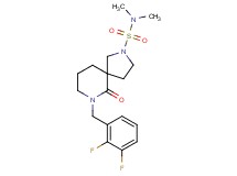 7-(2,3-difluorobenzyl)-N,N-dimethyl-6-oxo-2,7-diazaspiro[4.5]decane-2-sulfonamide