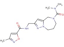 N,N-dimethyl-2-({[(3-methylisoxazol-5-yl)carbonyl]amino}methyl)-7,8-dihydro-4H-pyrazolo[1,5-a][1,4]diazepine-5(6H)-carboxamide