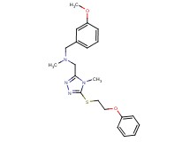 (3-methoxybenzyl)methyl({4-methyl-5-[(2-phenoxyethyl)thio]-4H-1,2,4-triazol-3-yl}methyl)amine