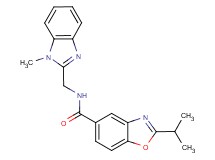 2-isopropyl-N-[(1-methyl-1H-benzimidazol-2-yl)methyl]-1,3-benzoxazole-5-carboxamide