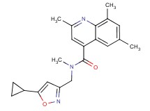 N-[(5-cyclopropyl-3-isoxazolyl)methyl]-N,2,6,8-tetramethyl-4-quinolinecarboxamide