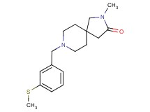 2-methyl-8-[3-(methylthio)benzyl]-2,8-diazaspiro[4.5]decan-3-one