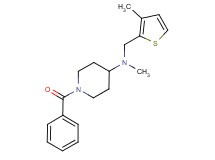 1-benzoyl-N-methyl-N-[(3-methyl-2-thienyl)methyl]piperidin-4-amine