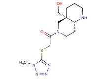 [(4aS*,8aR*)-6-{[(1-methyl-1H-tetrazol-5-yl)thio]acetyl}octahydro-1,6-naphthyridin-4a(2H)-yl]methanol