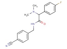 N-(4-cyanobenzyl)-2-(dimethylamino)-2-(4-fluorophenyl)acetamide