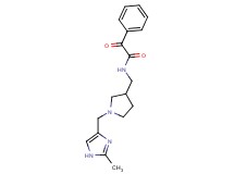 N-({1-[(2-methyl-1H-imidazol-4-yl)methyl]pyrrolidin-3-yl}methyl)-2-oxo-2-phenylacetamide
