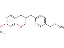 2-[(7-methoxy-3,4-dihydro-2H-chromen-3-yl)methyl]-5-[(methylthio)methyl]pyridine