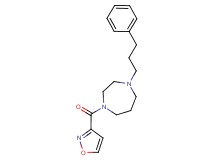 1-(3-isoxazolylcarbonyl)-4-(3-phenylpropyl)-1,4-diazepane