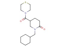 1-(cyclohexylmethyl)-5-(4-thiomorpholinylcarbonyl)-2-piperidinone