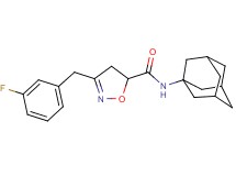 N-1-adamantyl-3-(3-fluorobenzyl)-4,5-dihydro-5-isoxazolecarboxamide