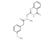 N-methyl-2-[3-(methylthio)phenyl]-N-[(4-oxo-3,4-dihydro-2-quinazolinyl)methyl]acetamide