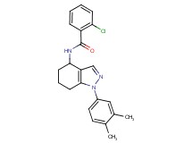 2-chloro-N-[1-(3,4-dimethylphenyl)-4,5,6,7-tetrahydro-1H-indazol-4-yl]benzamide