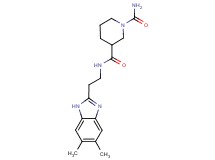 N~3~-[2-(5,6-dimethyl-1H-benzimidazol-2-yl)ethyl]-1,3-piperidinedicarboxamide