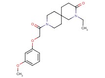 2-ethyl-9-[(3-methoxyphenoxy)acetyl]-2,9-diazaspiro[5.5]undecan-3-one