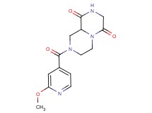 8-(2-methoxyisonicotinoyl)tetrahydro-2H-pyrazino[1,2-a]pyrazine-1,4(3H,6H)-dione