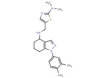 N-{[2-(dimethylamino)-1,3-thiazol-5-yl]methyl}-1-(3,4-dimethylphenyl)-4,5,6,7-tetrahydro-1H-indazol-4-amine