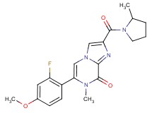 6-(2-fluoro-4-methoxyphenyl)-7-methyl-2-[(2-methylpyrrolidin-1-yl)carbonyl]imidazo[1,2-a]pyrazin-8(7H)-one