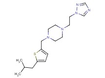 1-[(5-isobutyl-2-thienyl)methyl]-4-[2-(1H-1,2,4-triazol-1-yl)ethyl]piperazine