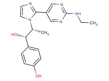 4-((1S*,2R*)-2-{2-[2-(ethylamino)pyrimidin-5-yl]-1H-imidazol-1-yl}-1-hydroxypropyl)phenol