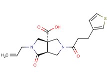 (3aS*,6aS*)-2-allyl-1-oxo-5-[3-(3-thienyl)propanoyl]hexahydropyrrolo[3,4-c]pyrrole-3a(1H)-carboxylic acid