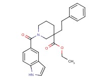 ethyl 1-(1H-indol-5-ylcarbonyl)-3-(2-phenylethyl)-3-piperidinecarboxylate