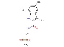 3,5,7-trimethyl-N-[2-(methylsulfonyl)ethyl]-1H-indole-2-carboxamide