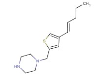1-({4-[(1E)-pent-1-en-1-yl]-2-thienyl}methyl)piperazine