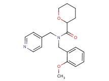 N-(2-methoxybenzyl)-N-(pyridin-4-ylmethyl)tetrahydro-2H-pyran-2-carboxamide