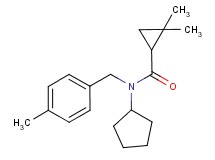 N-cyclopentyl-2,2-dimethyl-N-(4-methylbenzyl)cyclopropanecarboxamide
