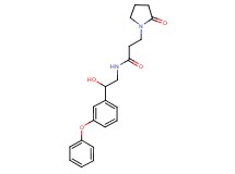 N-[2-hydroxy-2-(3-phenoxyphenyl)ethyl]-3-(2-oxopyrrolidin-1-yl)propanamide