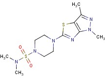 4-(1,3-dimethyl-1H-pyrazolo[3,4-d][1,3]thiazol-5-yl)-N,N-dimethylpiperazine-1-sulfonamide